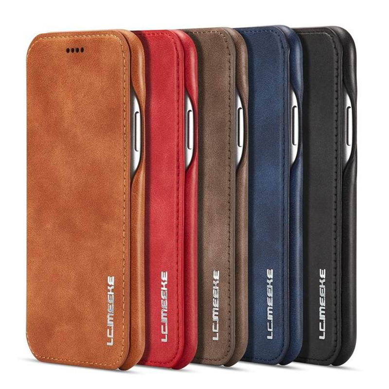 Business Flip Cover Phone Case with Solid Color Design